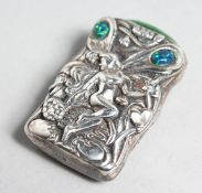 A SILVER FAIRY DESIGN PIN CUSHION