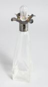 A SILVER MOUNTED DECANTER Birmingham, 1912.