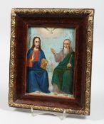 A GOOD RUSSIAN ICON, 19TH CENTURY. 