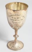 A SILVER CHALLENGE CUP, London, 1903, engraved RAMC, Sargent's Mess Dublin. Weight, 7ozs.