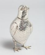 A SMALL CHICK PEPPER by Bernard MULLER. Chester 1902, 3.75ins high.