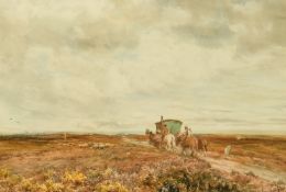 Claude Hayes (1852-1922) British, 'Blackheath Common, Surrey', watercolour, signed, 13.5