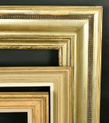 A group of three 20th Century molded frames, rebated sizes 13.75