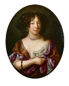 Henri Gascars (1635-1701), portrait of Louise de Kerouaille, duchess of Portsmouth, oil on canvas,