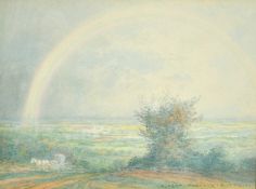 Albert Prentice Button (1872-1934) American, 'The Rainbow' and 'Summer Breezes'. A pair of