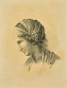 A quantity of 19th Century pencil drawings, Art class studies, some signed and dated, 17.5