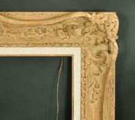 A carved swept frame, rebate size without slip, 24