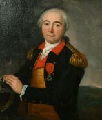 Late 18th / Early 19th Century Continental School, a half-length portrait of a military officer, oil