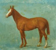 Lionel Ellis (1903-1988) British, studies of horses, two oil sketches, one 11