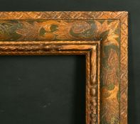 A Spanish incised frame, rebate size 18