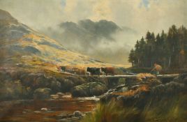Henry Hadfield Cubley (1858-1934) British, 'Near Clachaig, Glencoe' and 'A Mountain Road,