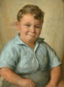 Early 20th Century School, a study of a young boy, pastel, indistinctly signed lower right, 21