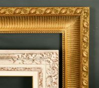 A 20th Century composition frame with chalky finish, rebate size 19.75