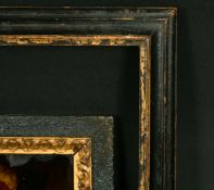Two 18th Century ebonized frames, one 14.75