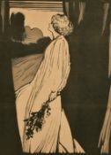 E. Gordon Craig, A woodblock print of Helen Terry as Ophelia, 10