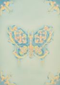 Mid-20th Century British, A trompe l'oeil of synchronised swimmers in a butterfly formation,