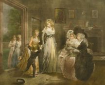 Ward after Morland, 'A Visit to the Boarding School', mezzotint, 18