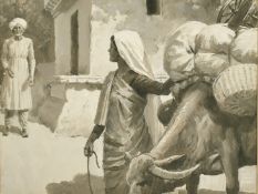 Percy Tarrant (1855-1934) British, 'Kind hearted Person', oil on board, 4.75