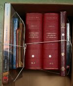 A collection of art related reference books including Pieter A. Scheen 1750-1950 and Dutch