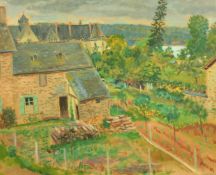 Paul de Laboulaye (1902-1961) French, outskirts of a country town, oil on board, signed and dated