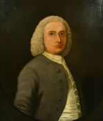 Early 19th Century, Portrait of a gentleman wearing a grey jacket, oil on canvas, 30