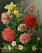 Cecil Kennedy (1905-1997) British, a still life of mixed flowers, oil on panel, signed, 20