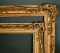 Two 20th Century swept frames, rebate size, one 39.5