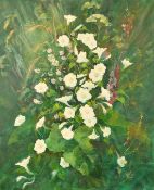 20th Century School, a still life of field flowers and foliage, oil on canvas, 30