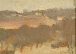 20th Century School, two oil sketches, indistinctly signed, one 8