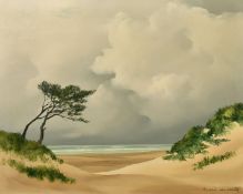 Pierre de Clausade (1910-1978) French, 'The Dunes at Arcachon', oil on canvas, signed Andre de