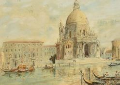 Gerrit Evers (late 19th early 20th Century), The Basilica di Santa Maria della Salute, Venice,