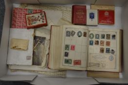 Stamps, playing cards etc.