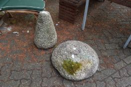 An old granite staddle stone.