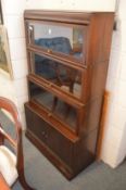 A Globe Wernicke style four section bookcase.