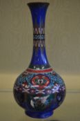 A cloisonne vase.