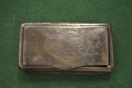 A Georgian silver snuff box, London 1824.