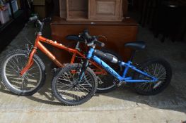 Two children's bikes.