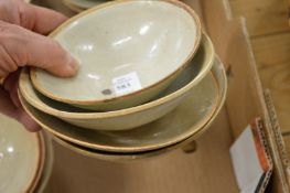 Four Chinese glazed terracotta bowls.