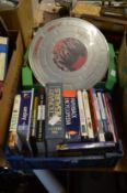 Various books, a 50th Anniversary collector's tin for Cannes 1997 etc.