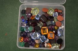A box of mixed stones.