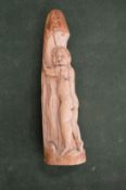 An erotic ivory carving.