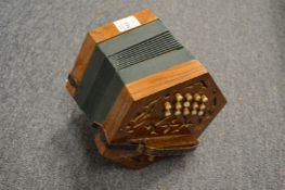 A modern thirty button accordion.
