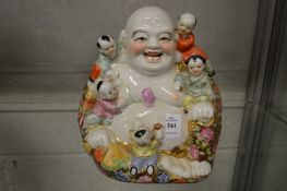 A happy Buddha.