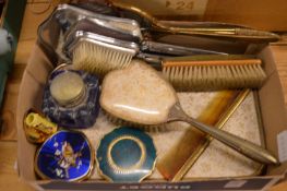 Dressing table items, compacts etc.