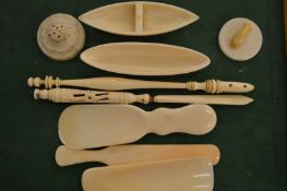 Miscellaneous ivory.