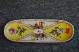 A small Dresden pen tray.