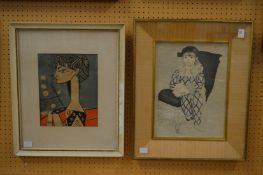 Two Picasso style prints.