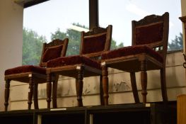 Two Victorian chairs.