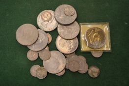 Various coins.