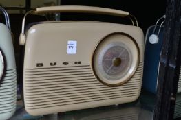 An old Bush portable radio.